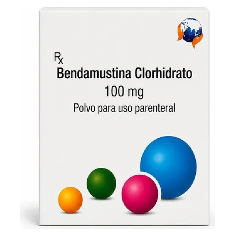 Bendamustina HCl 100 mg — Bendamustina clorhidrato 100 mg — 1 vial
