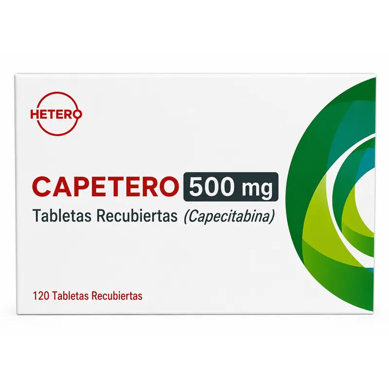CAPETERO — Capecitabina 500 mg — 120 tabletas recubiertas
