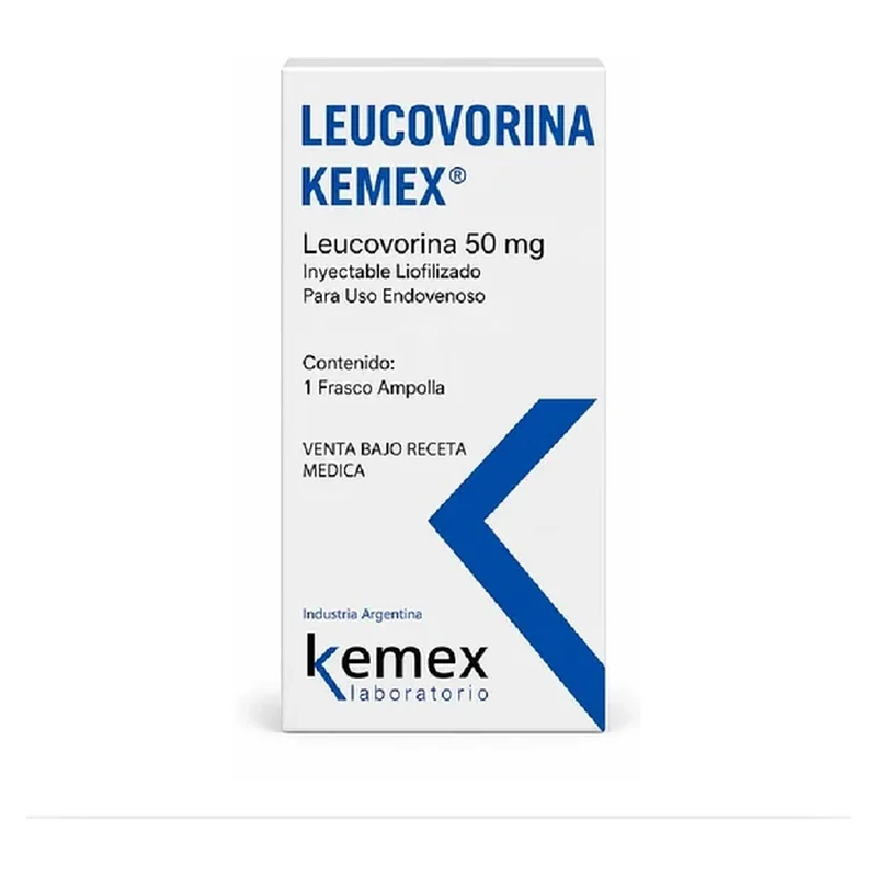 LEUCOVORINA KEMEX — Leucovorina cálcica 50 mg — 1 frasco ampolla