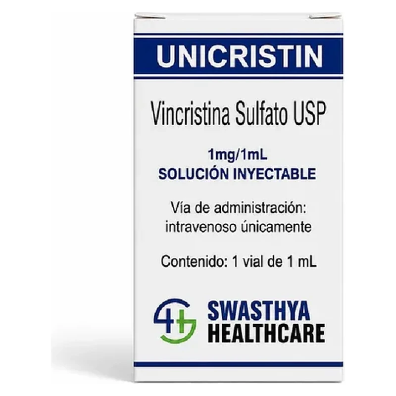UNICRISTIN — Vincristina sulfato 1 mg (1 mg/mL) — 1 vial de 1 mL